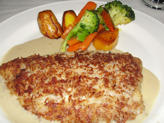 coconut crusted fish at dale's tastys restaurant