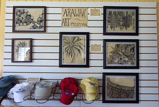 natalie artwork in arawak shop