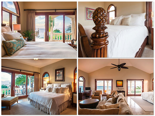 sandcastle villa luxury bedrooms