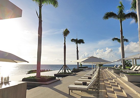 four seasons anguilla infinity edge pool at their sunset lounge